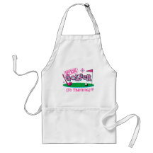 Girl Golfer In Training Aprons
