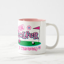 Girl Golfer In Training Mugs