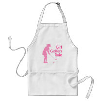 Girl Golfers Rule Apron
