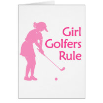 Girl Golfers Rule Cards