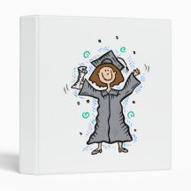 Girl Grad Celebration 3 Ring Binder