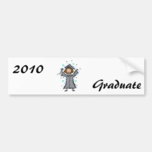 Girl Grad Celebration Bumper Sticker