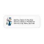 Girl Graduate Custom Return Address Label