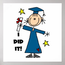 Girl Graduate Poster