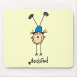 Girl Gymnast Handstands T-shirts and Gifts Mousepad