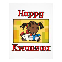 Girl Happy Kwanzaa Invite