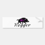 GIRL HOG HUNTING BUMPER STICKERS
