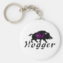 GIRL HOG HUNTING KEY CHAINS