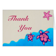 Girl Honu Baby Shower Greeting Card