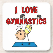 Girl I Love Gymnastics Drink Coaster