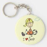 Girl I Love Soccer T-shirts and Gifts Key Chain