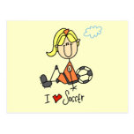 Girl I Love Soccer T-shirts and Gifts Post Card