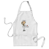 Girl I Love Tennis Tshirts and Gifts Apron