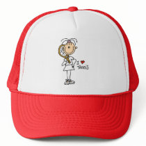 Girl I Love Tennis Tshirts and Gifts Trucker Hats
