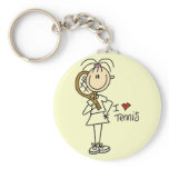 Girl I Love Tennis Tshirts and Gifts Key Chain