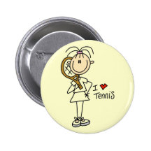 Girl I Love Tennis Tshirts and Gifts Pin