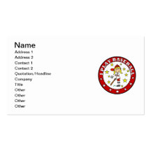 Girl I Play Baseball T shirts and Gifts Business Cards