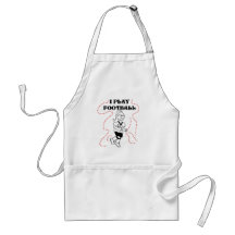 Girl I Play Football T-shirts and Gifts Aprons