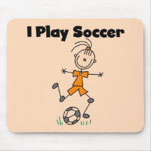 Girl I Play Soccer Tshirts and Gifts Mouse Mat