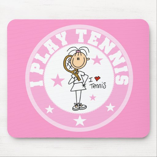 Girl I Play Tennis Mousepad