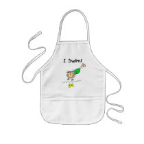 Girl I Swim T-shirts and Gifts Aprons