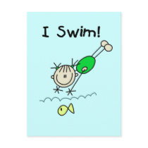 Girl I Swim T-shirts and Gifts Post Card