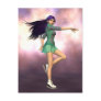 Girl Ice Skater Postcard