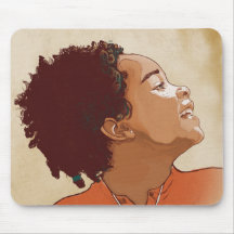 Girl Illustration Mousepads