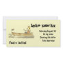 Girl in boat personalized photo card