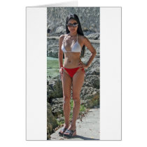 Girl in Boracay Cards