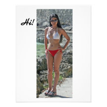 Girl in Boracay Personalized Announcement