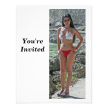 Girl in Boracay Personalized Invitations