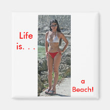 Girl in Boracay Refrigerator Magnet