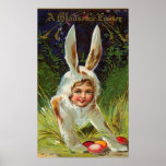 Girl In Bunny Costume Poster
