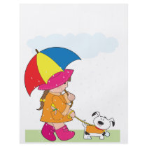 Girl in Rain Flyer