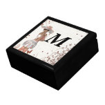 Girl in summer hat gift box