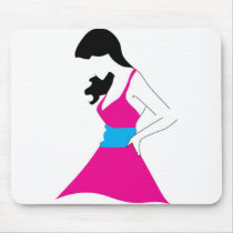 Girl In Sundress Mouse Pad