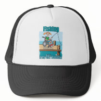 Girl in WheelChair Fishing Mesh Hats