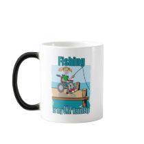 Girl in WheelChair Fishing Coffee Mugs