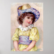 GIRL IN YELLOW DRESS POSTERS