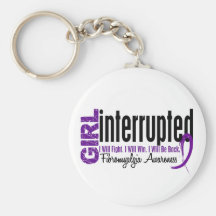 Girl Interrupted 1 Fibromyalgia Keychain
