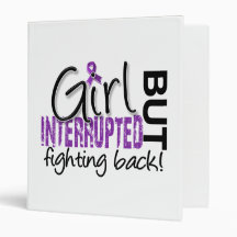 Girl Interrupted 2 Alzheimer's Disease Vinyl Binder