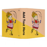 Girl Jumping Rope Vinyl Binder