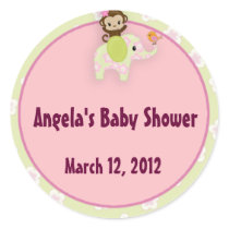 Girl Jungle Safari Animal Baby Shower