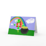 Girl Leprechaun 2 Greeting Cards