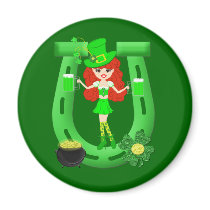 Girl Leprechaun 2 Magnet