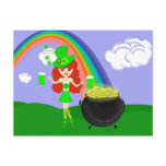 Girl Leprechaun 2 Post Card