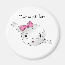 Girl mummy refrigerator magnets