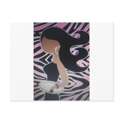 girl night out_blackgirl post card by PrettyandPink