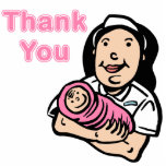 girl nurse thank you cut out